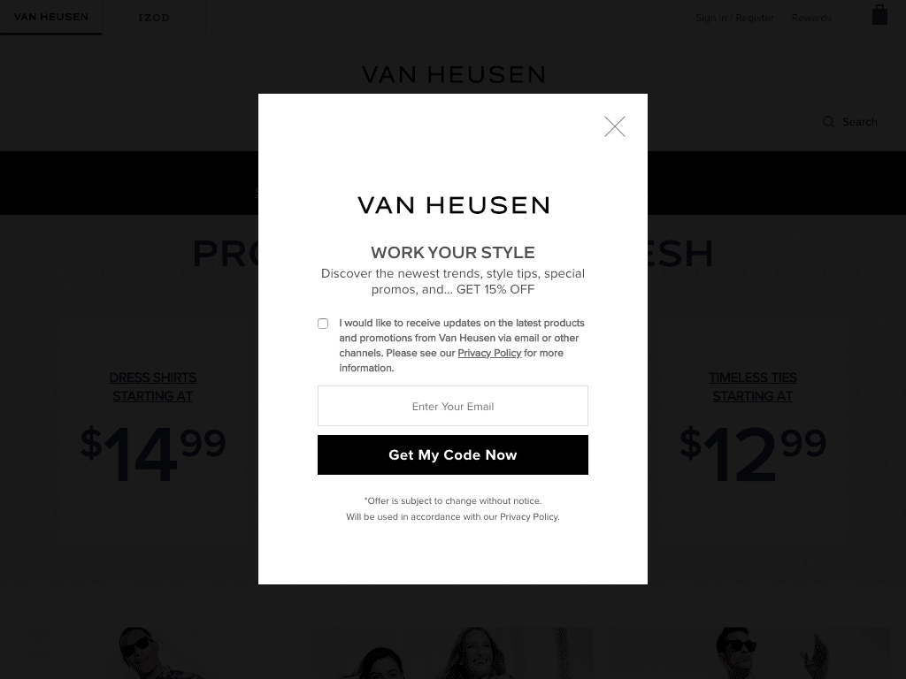Van Heusen Promo Codes, Coupons (2021 